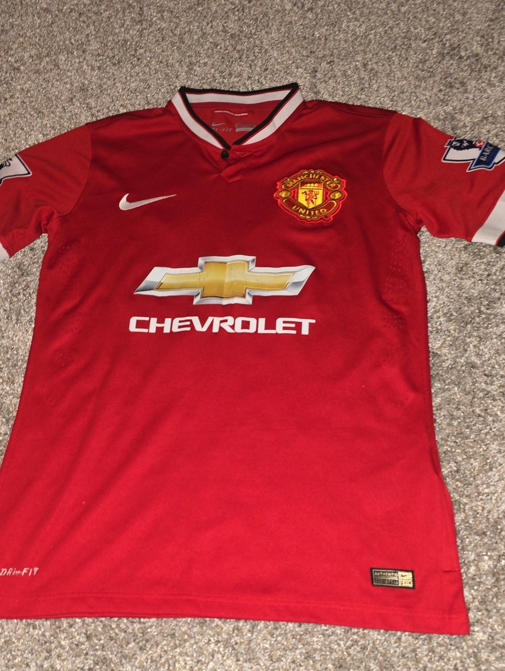 Nike Red Manchester United Football Robin Van Persie Jersey Size M